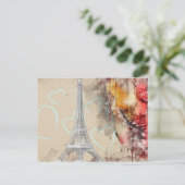 Eiffel Tower Postkarte (Stehend Vorderseite)