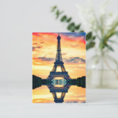 Eiffel Tower Postkarte (Stehend Vorderseite)