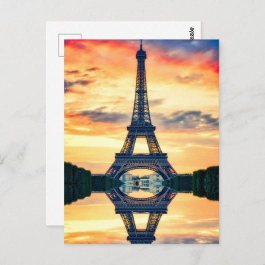 Eiffel Tower Postkarte (Vorne/Hinten)