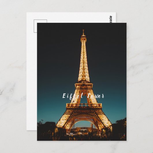 Eiffel Tower Postkarte (Vorne/Hinten)