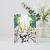 Eiffel Tower Postkarte (Stehend Vorderseite)