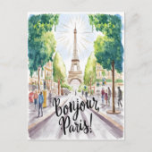 Eiffel Tower Postkarte (Vorderseite)