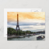 Eiffel Tower Postkarte (Vorne/Hinten)