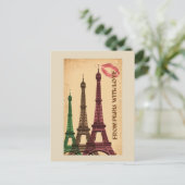 Eiffel Tower Postkarte (Stehend Vorderseite)