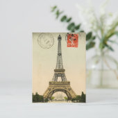 Eiffel Tower Postkarte (Stehend Vorderseite)