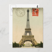 Eiffel Tower Postkarte (Vorne/Hinten)