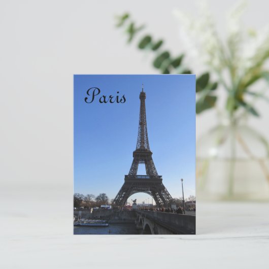 Eiffel Tower Postkarte (Stehend Vorderseite)