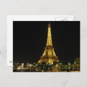 Eiffel Tower Postkarte (Vorne/Hinten)