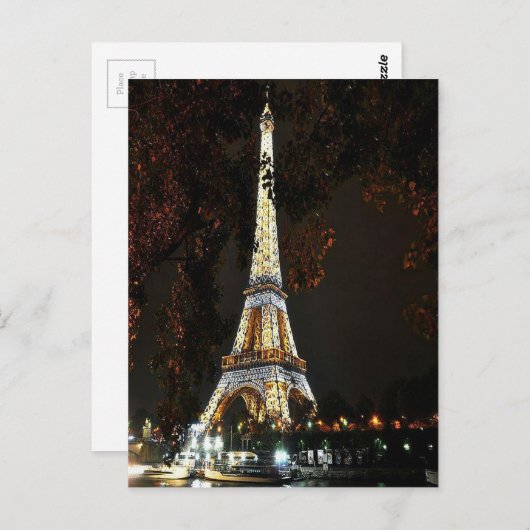 Eiffel Tower Postkarte (Vorne/Hinten)