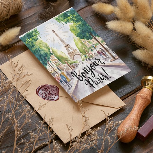 Eiffel Tower Postkarte