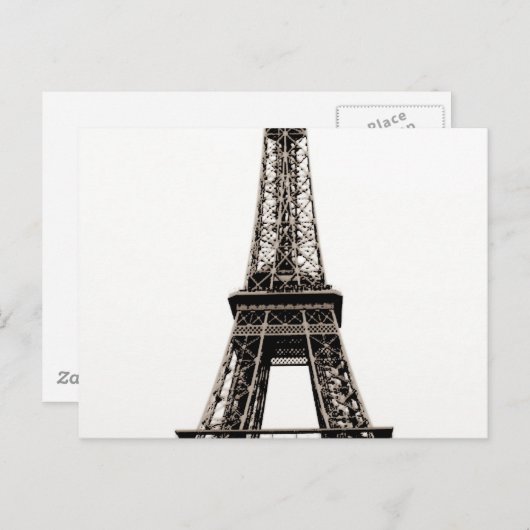 Eiffel Tower Postkarte (Vorne/Hinten)