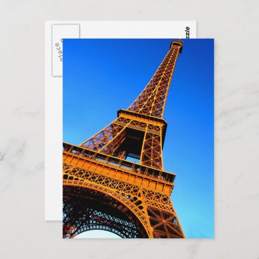 Eiffel Tower Postkarte (Vorne/Hinten)