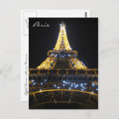 Eiffel Tower Postkarte (Vorne/Hinten)