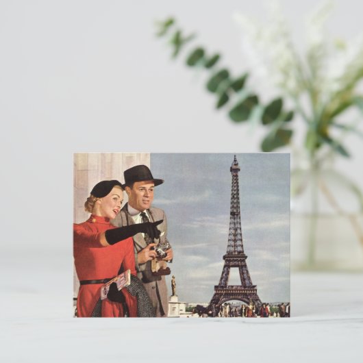 Eiffel Tower Postkarte (Stehend Vorderseite)