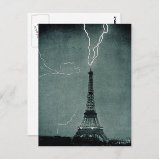 Eiffel Tower Postkarte (Vorne/Hinten)