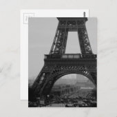 Eiffel Tower Postkarte (Vorne/Hinten)