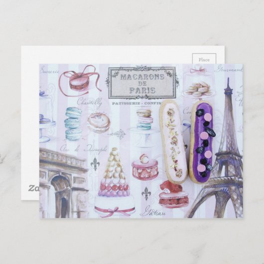 Eiffel Tower Postkarte (Vorne/Hinten)