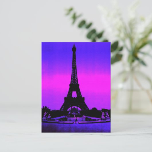 Eiffel Tower Postkarte (Stehend Vorderseite)