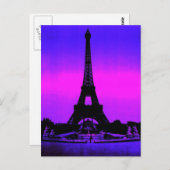 Eiffel Tower Postkarte (Vorne/Hinten)