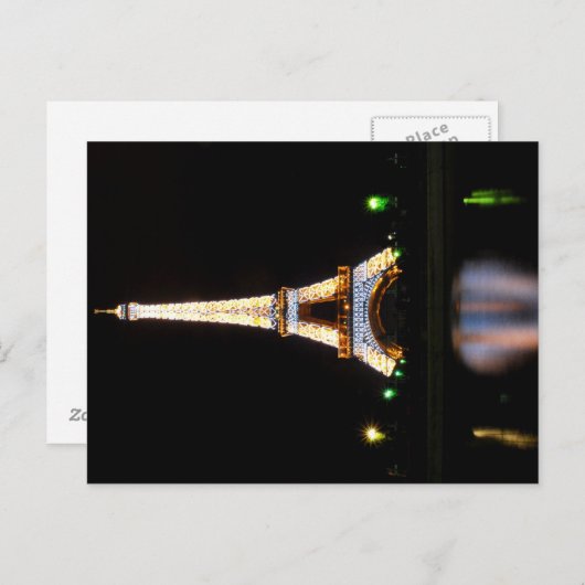 Eiffel Tower Postkarte (Vorne/Hinten)