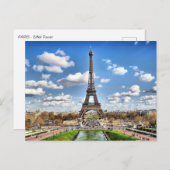 Eiffel Tower Postkarte (Vorne/Hinten)