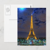 Eiffel Tower Postkarte (Vorne/Hinten)