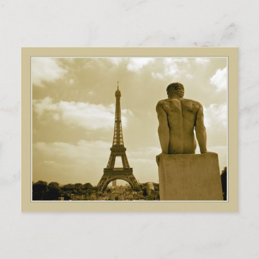 Eiffel Tower Postkarte (Vorderseite)