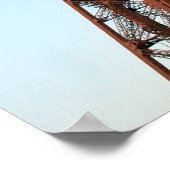 Eiffel Tower Print Poster (Ecke)