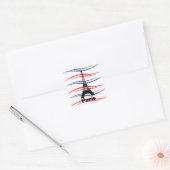Eiffel Tower Quadratischer Aufkleber (Umschlag)