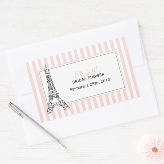 Eiffel Tower Rechteckiger Aufkleber (Umschlag)