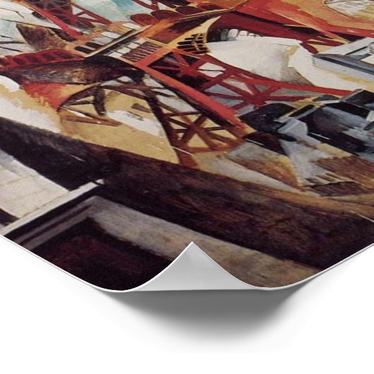 Eiffel Tower - Robert Delaunay Poster (Ecke)