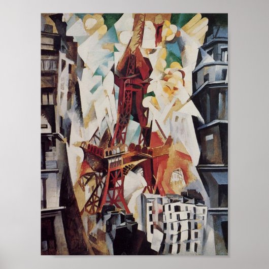 Eiffel Tower - Robert Delaunay Poster (Vorne)