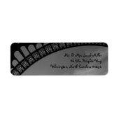 Eiffel Tower Rücksendeadressen-Aufkleber (Vorne)