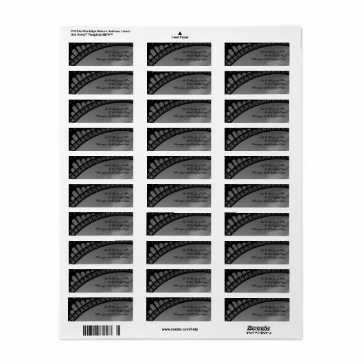 Eiffel Tower Rücksendeadressen-Aufkleber (Vorne)