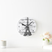 Eiffel Tower Runde Wanduhr (Zuhause)