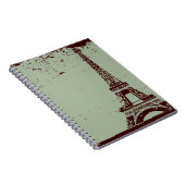 Eiffel Tower Sage Notebook Notizblock (Rechte Seite)