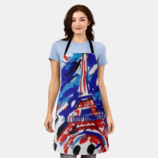 Eiffel Tower Schürze (Getragen)