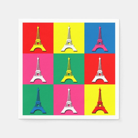Eiffel Tower Serviette (Vorderseite)
