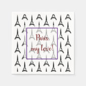 Eiffel Tower Serviette (Vorderseite)