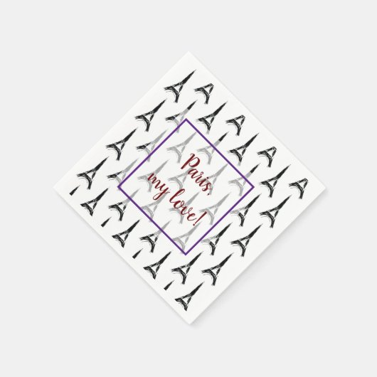 Eiffel Tower Serviette (Ecke)