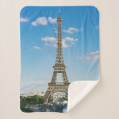 Eiffel Tower Sherpa Fleece Blanket Sherpadecke (Vorderseite)