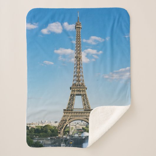 Eiffel Tower Sherpa Fleece Blanket Sherpadecke (Vorderseite)
