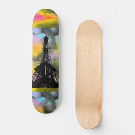 Eiffel Tower Skateboard (Vorderseite)