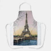 Eiffel Tower Sketch – Paris Landmark Schürze (Vorderseite)