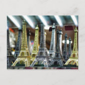 Eiffel Tower Souvenirs Postkarte (Vorderseite)