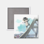 Eiffel Tower Square Magnet (Vorderseite/Rückseite)