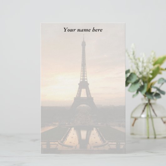 Eiffel Tower Stationery Briefpapier (Stehend Vorderseite)