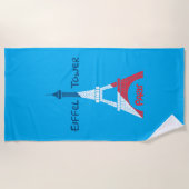 Eiffel Tower Strandtuch (Vorderseite)