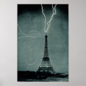 Eiffel Tower Struck Poster (Vorne)