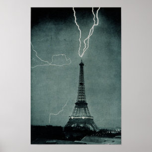 Eiffel Tower Struck Poster